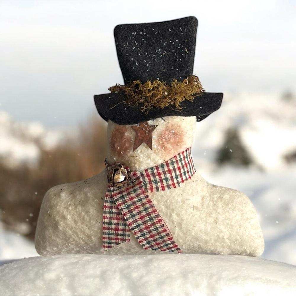 Rustic Handcrafted Holiday Snowman